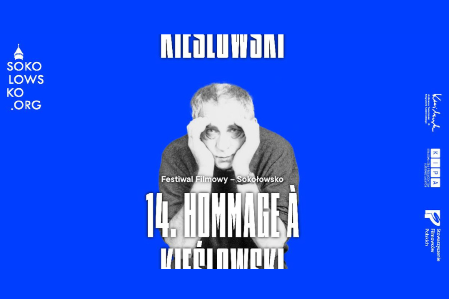 Grafika promująca Konkurs Krótkich Form Filmowych podczas 14. Festiwalu Hommage à Kieślowski. Termin nadsyłania filmów: do 15 czerwca